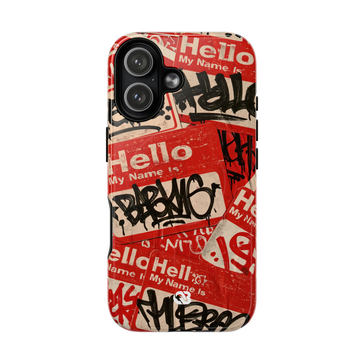 Slap Tag Collage · Tough 2.0 Magnetic Phone Case for iPhone · Red