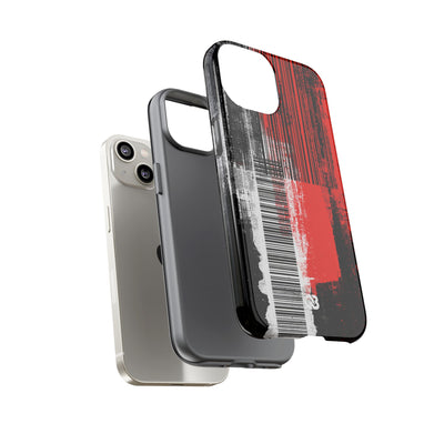 Distorted Barcode · Tough Phone Case for iPhone · Black