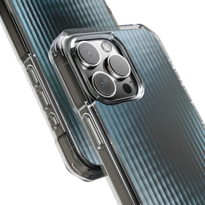 Blue Impact MagSafe Phone Case for iPhone - Glacial Reeded Glass