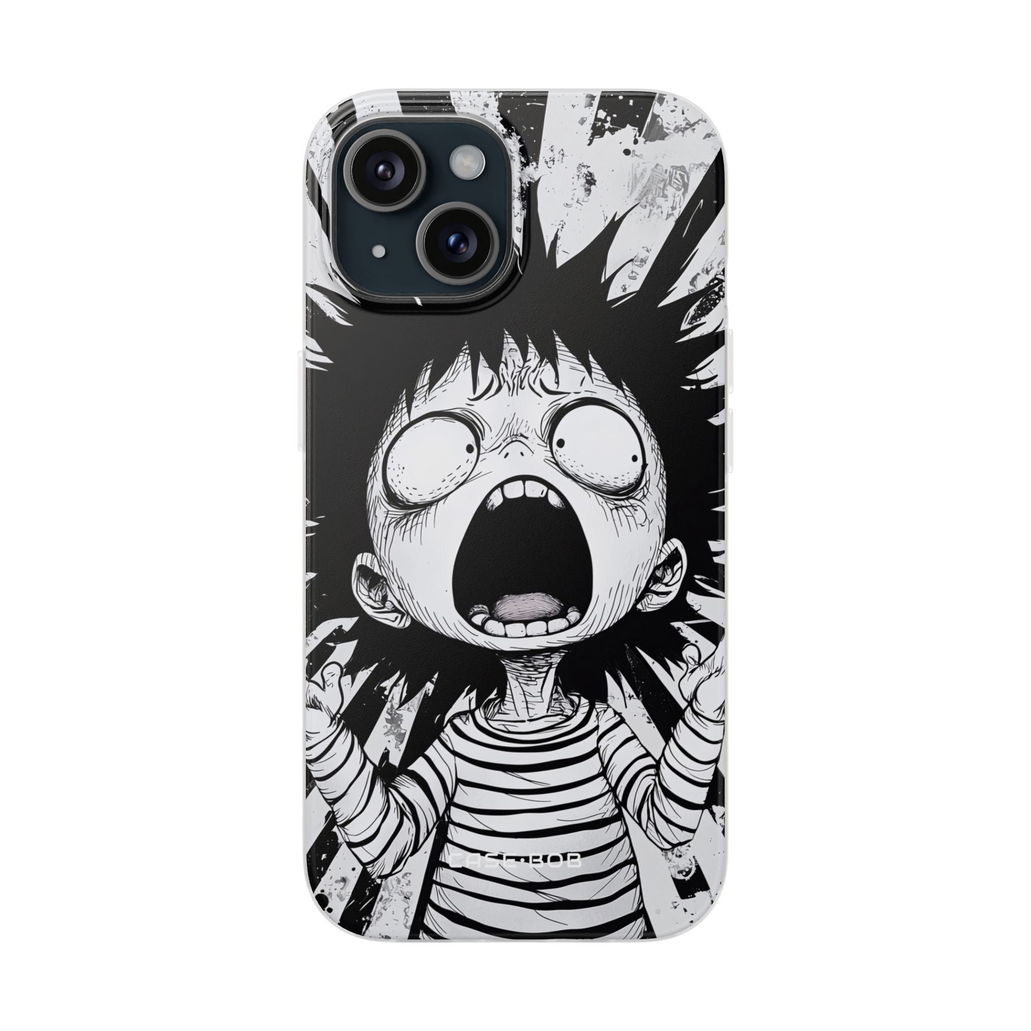 Screaming Stripes iPhone 15 Case - Soft