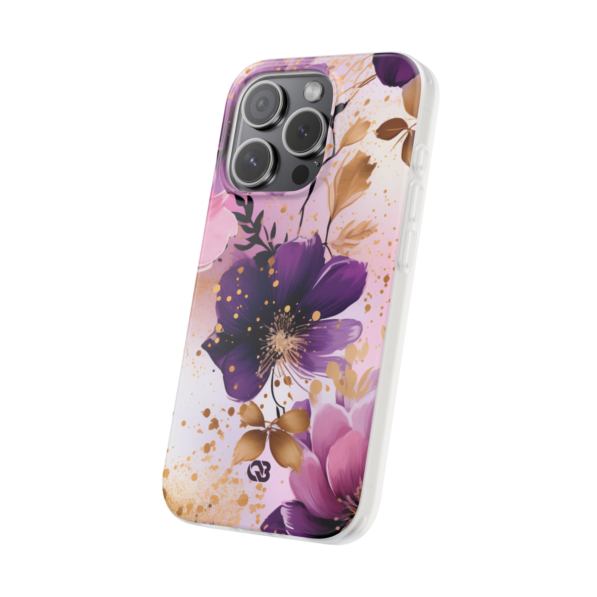 Gilded Violet Bloom · Soft Phone Case for iPhone