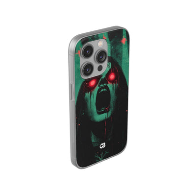 Crimson Emerald Scream · Soft Phone Case for iPhone