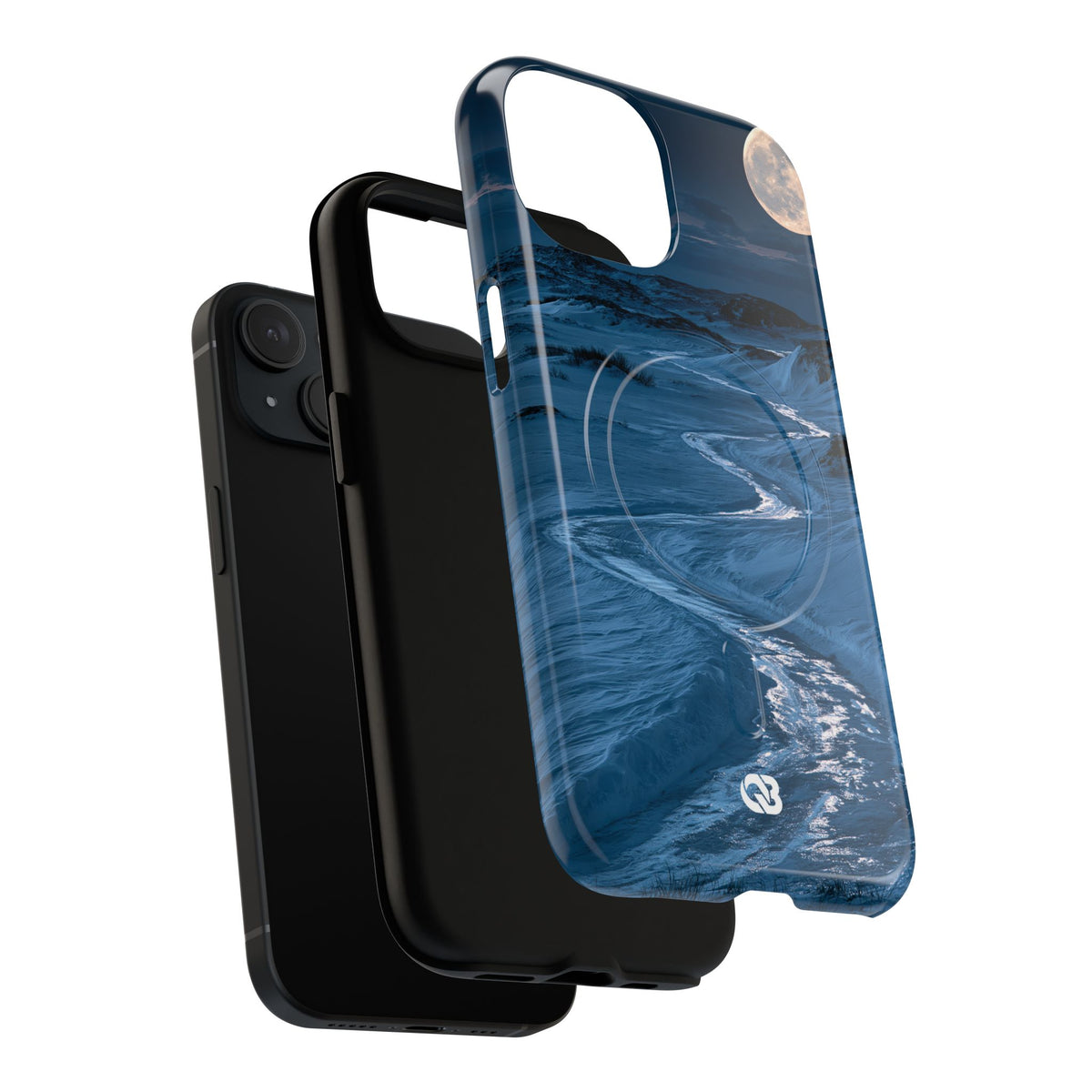 Arctic Moon Drift · Tough 2.0 Magnetic Phone Case for iPhone · Blue