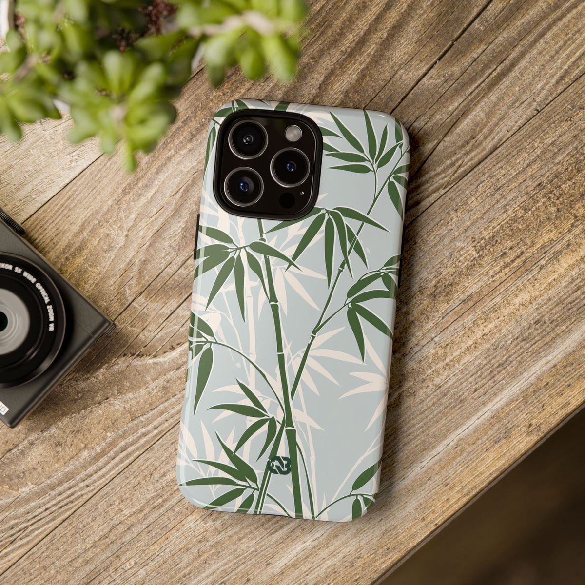 Serene Bamboo · Tough Phone Case for iPhone · Green