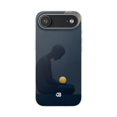 Obsidian Lunar Orb · Soft Phone Case for iPhone