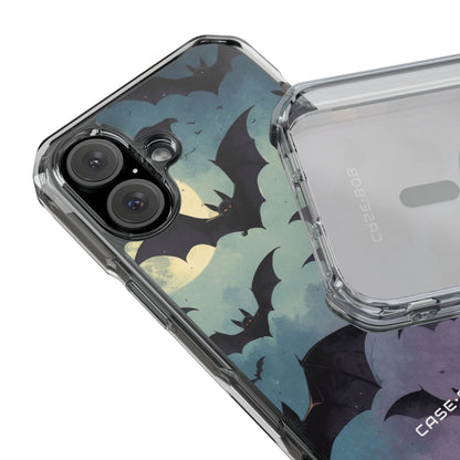 Glowing Bat Swarm iPhone 16 Case - Impact