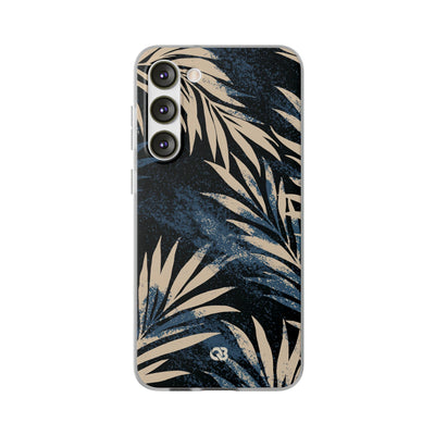 Blue Lite Phone Case for Samsung - Midnight Indigo Palm