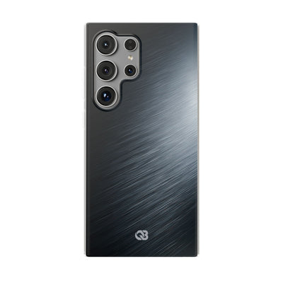 Grey Lite Phone Case for Samsung - Charcoal Brushed Steel