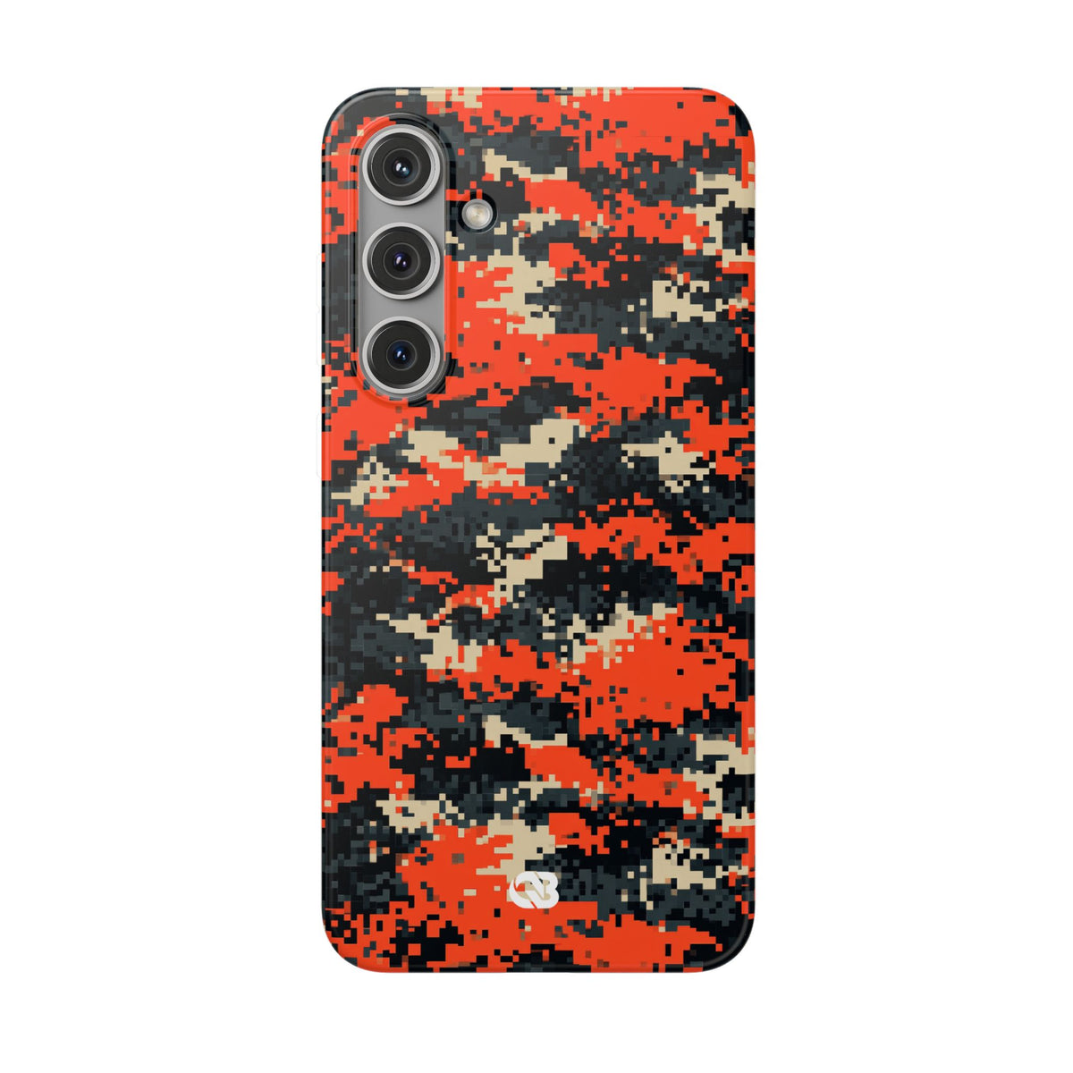 Signal Pixel Camo · Lite Phone Case for Samsung · Orange