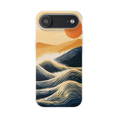 Blue Lite Phone Case for iPhone - Kyoto Cresting Tide