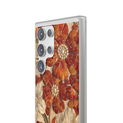 Carnelian Pearl Bloom · Lite Phone Case for Samsung · Orange