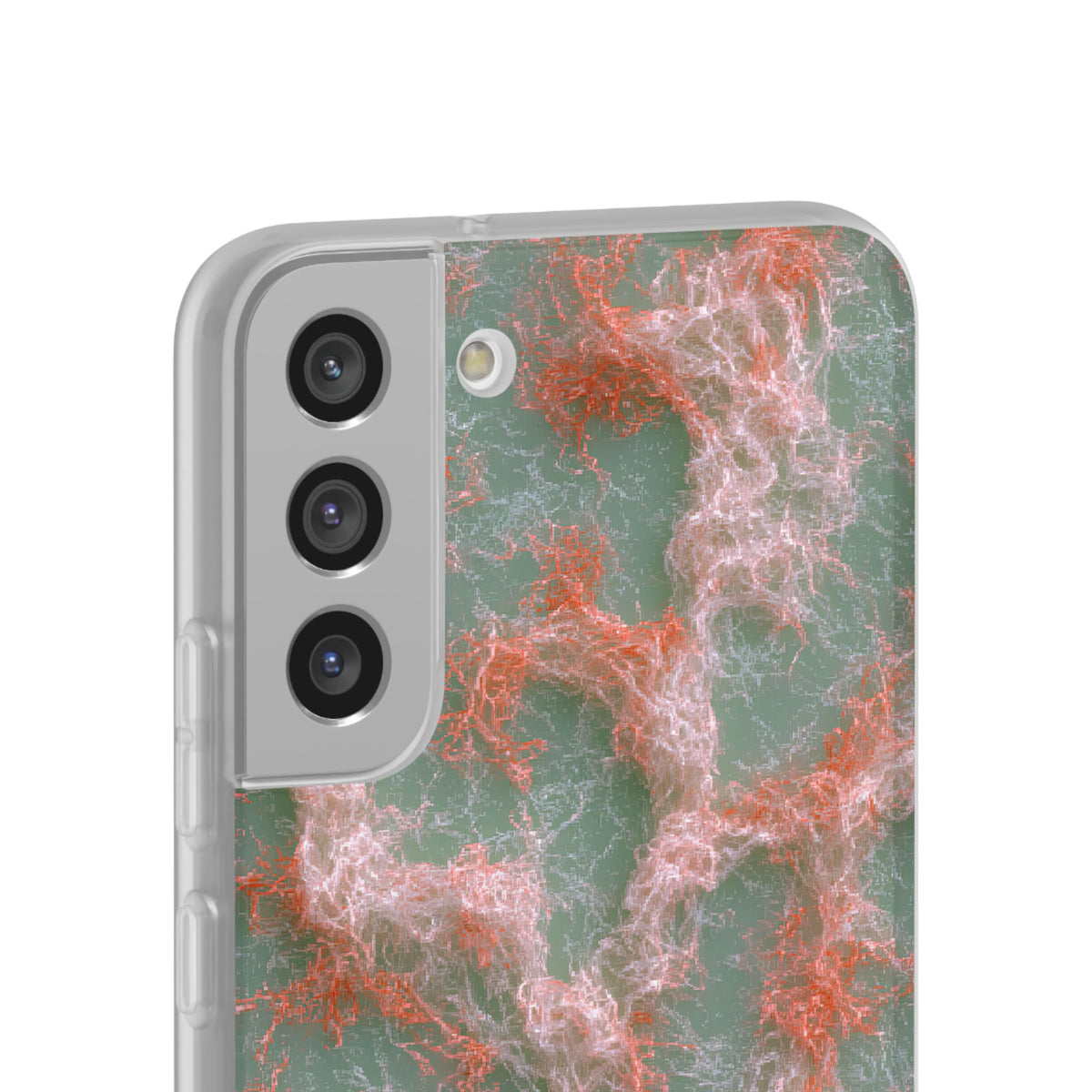 Coral Pixel Matrix · Lite Phone Case for Samsung · Green