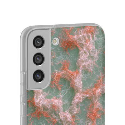 Coral Pixel Matrix · Lite Phone Case for Samsung · Green