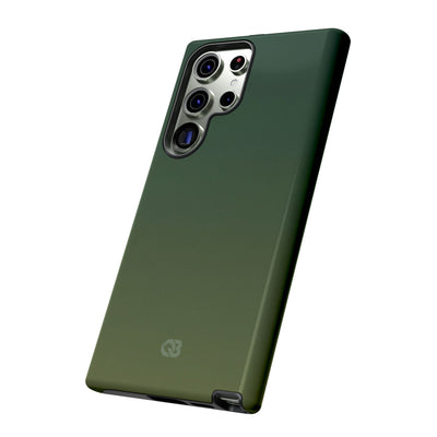 Green Tough Phone Case for Samsung - Shadow Moss Grain