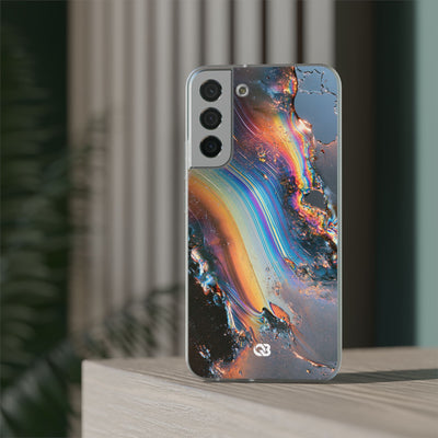 Prismatic Aura Flow · Lite Phone Case for Samsung · Blue