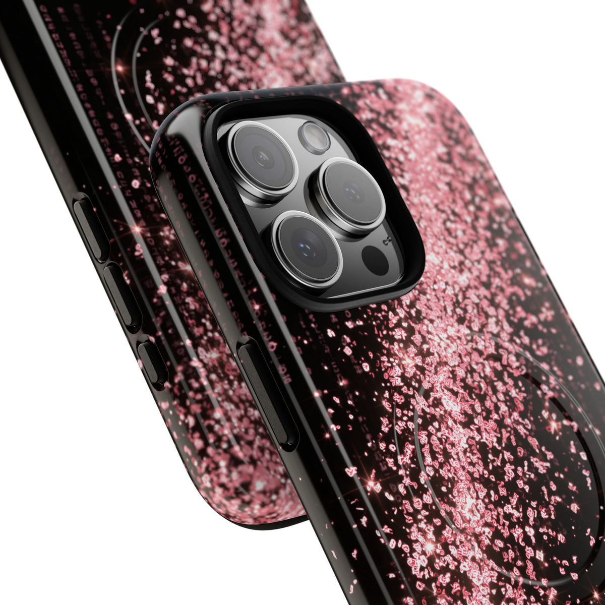 Rose Digital Cascade · Tough 2.0 Magnetic Phone Case for iPhone · Pink