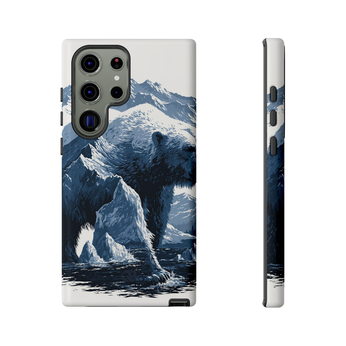Fjord Summit Bear · Tough Phone Case for Samsung · Blue