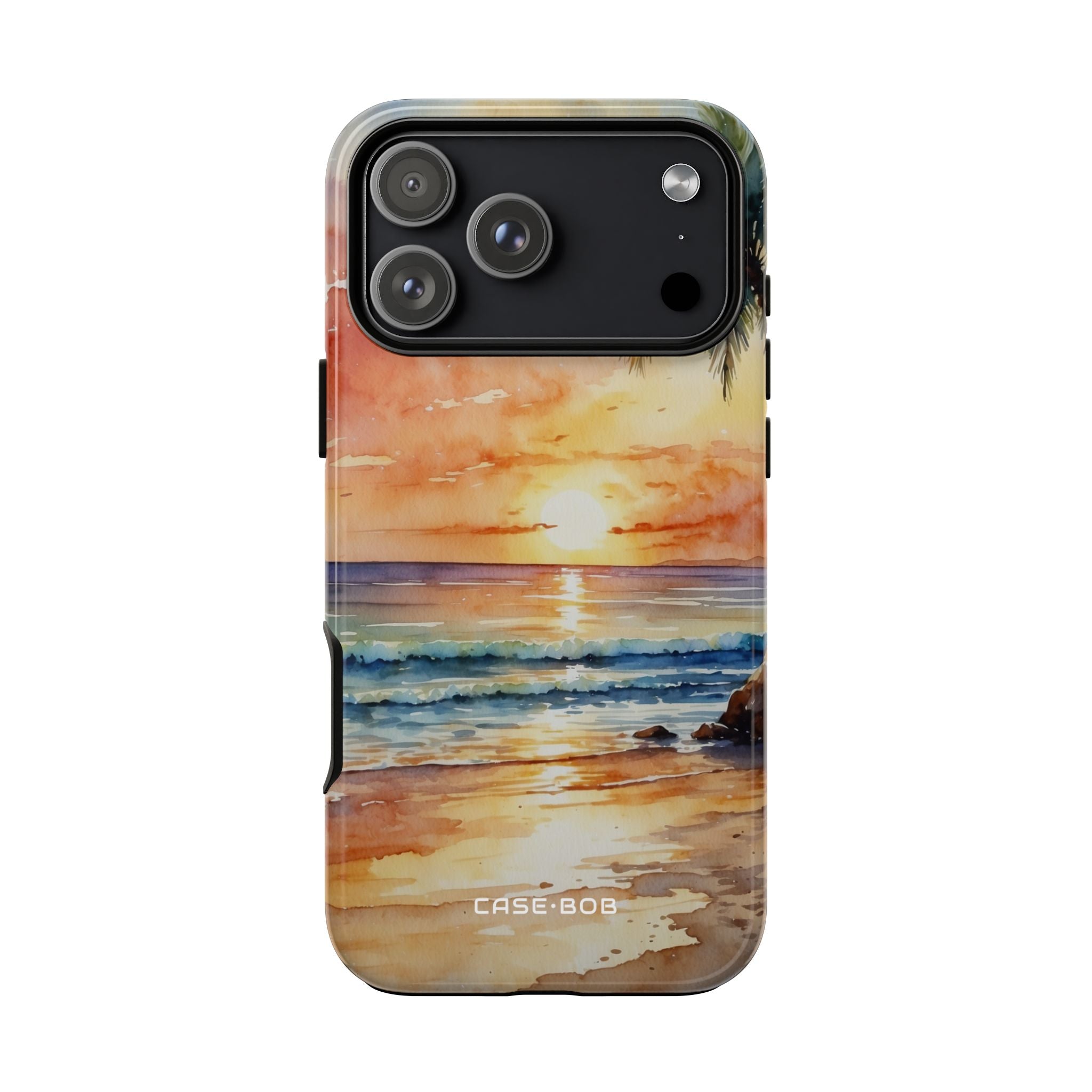 Sunset Palm iPhone 17 Pro Max Case - Tough - CASE•BOB