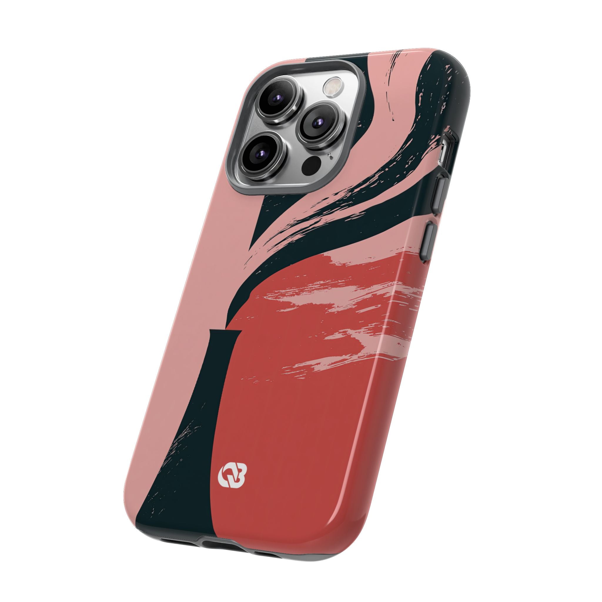 Pink Tough Phone Case for iPhone - Cinder Rose Plume