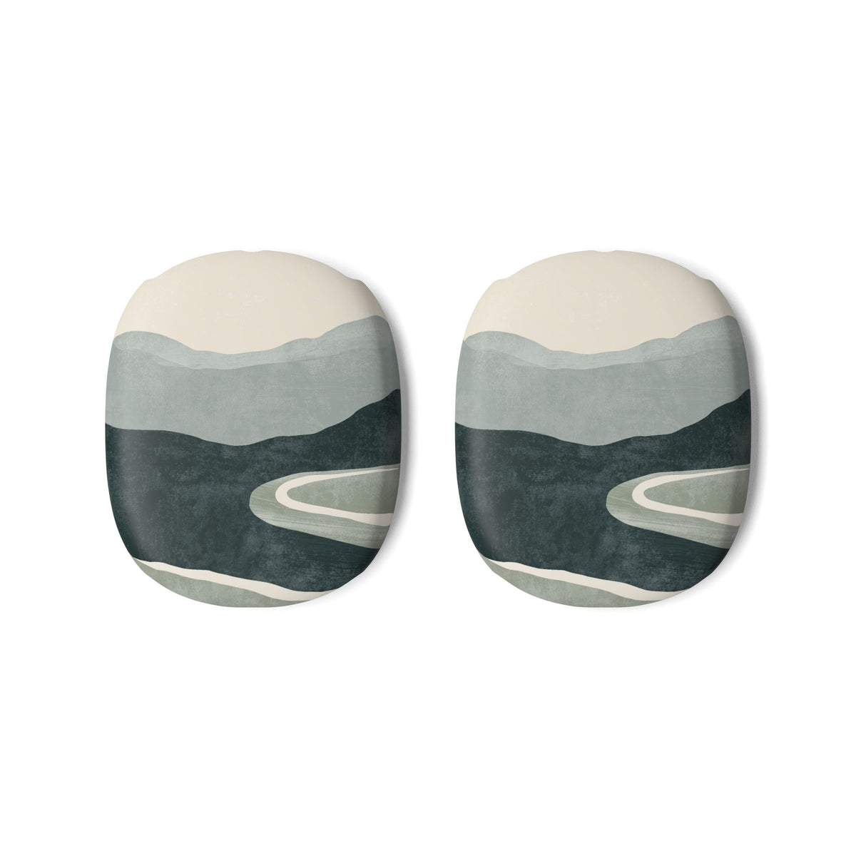 Muted Valley Vista · Hard Case for AirPods Max · Green