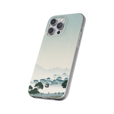 Blue Lite Phone Case for iPhone - Mist Valley Pagoda