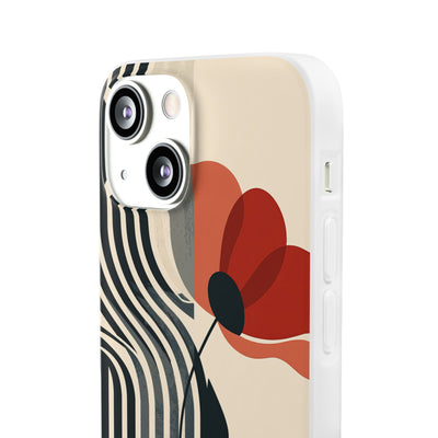 Modernist Poppy · Lite Phone Case for iPhone ·  Beige