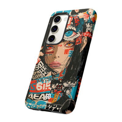 Shibuya Street Collage · Tough Phone Case for Samsung · Red