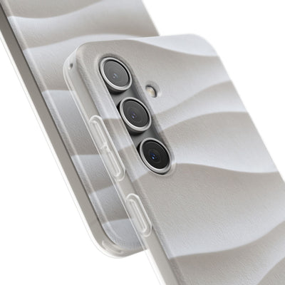 White Lite Phone Case for Samsung - Arctic Flow Ridges