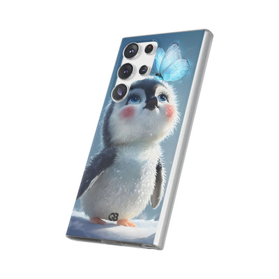 Frosty Penguin Glow · Soft Phone Case for Samsung