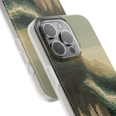Beige Lite Phone Case for iPhone - Veridian Data Ridge