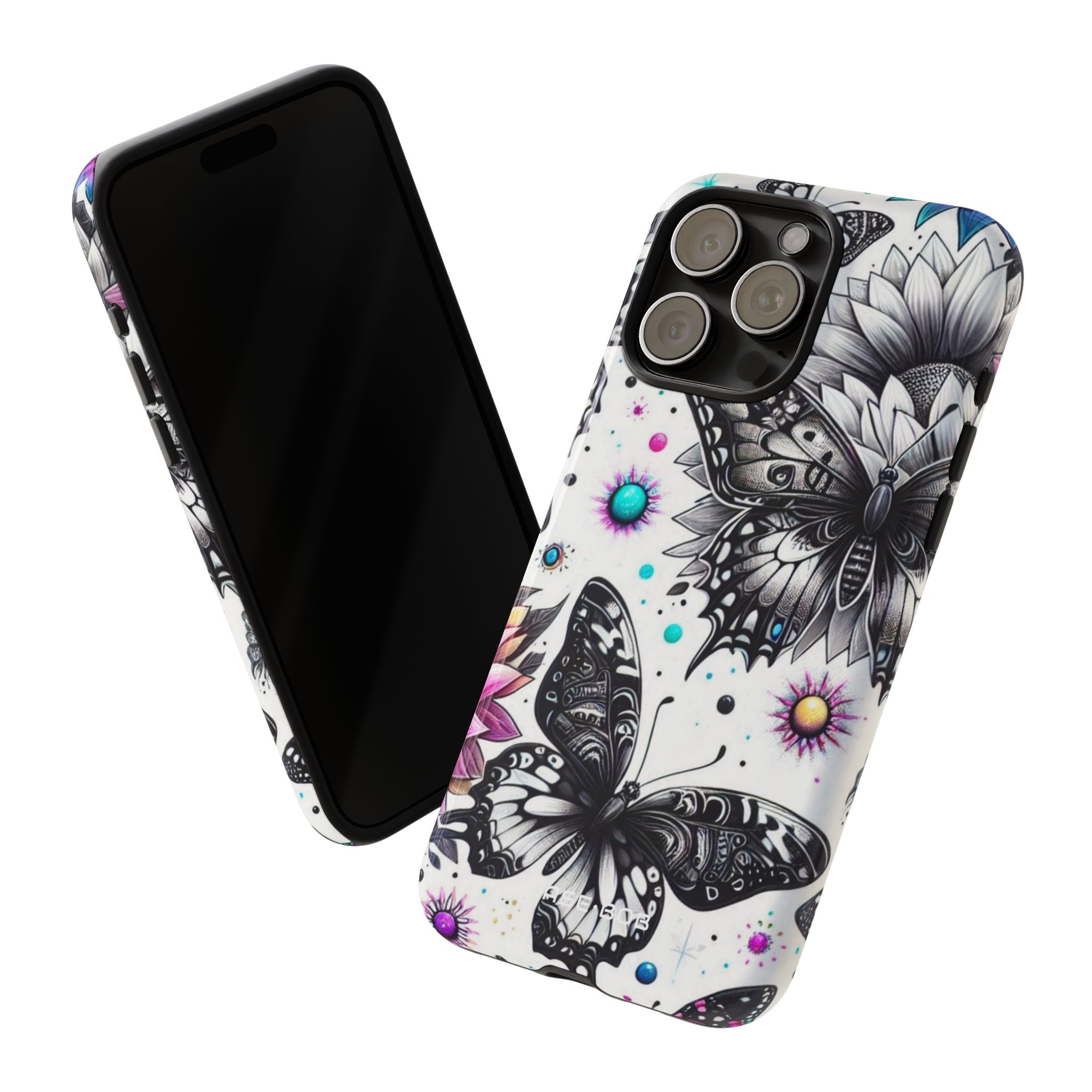 Butterfly Bloom iPhone 15 Pro Max Case - Tough