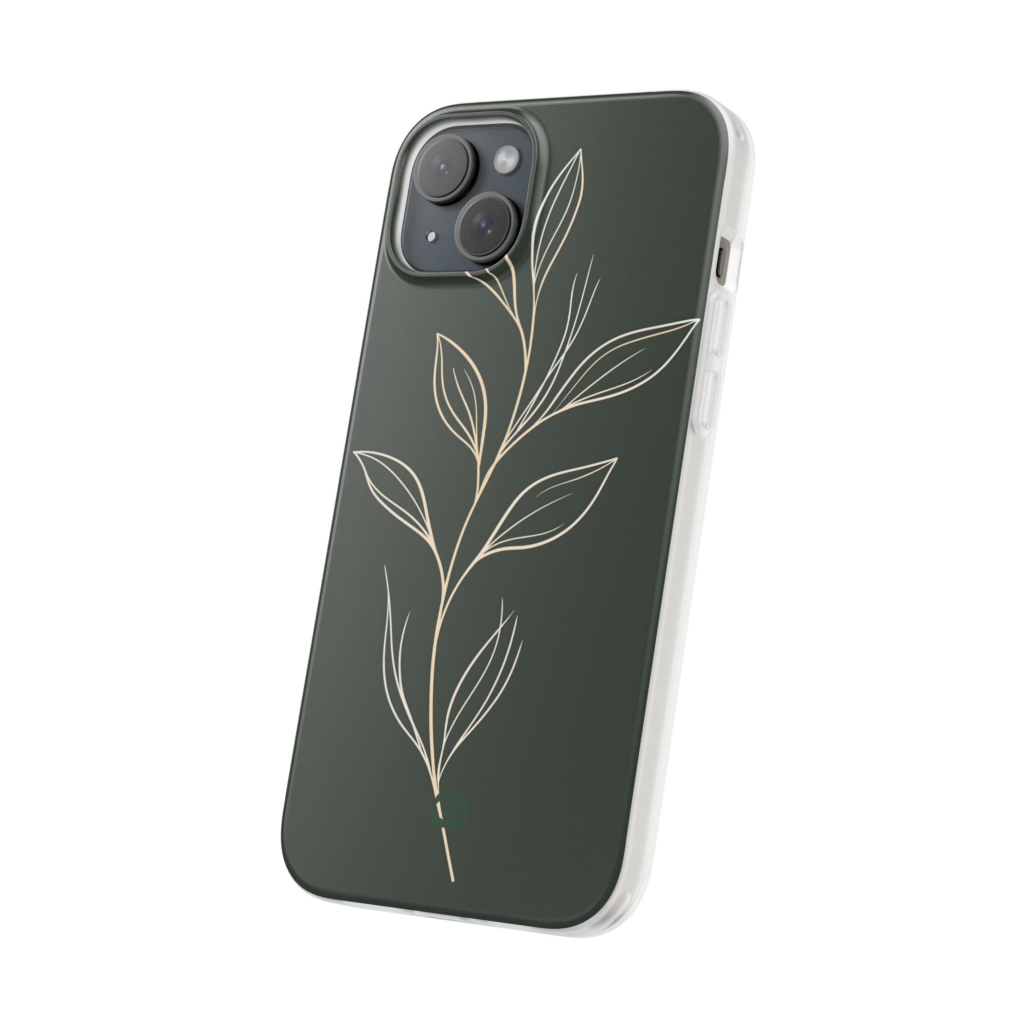 Green Lite Phone Case for iPhone - Deep Moss Willow