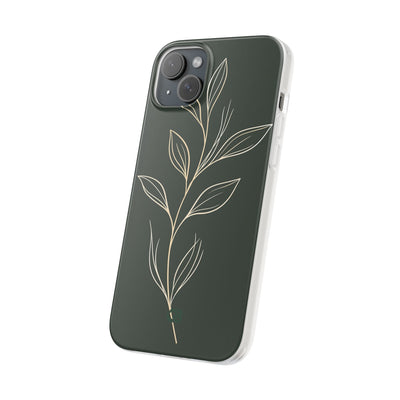 Green Lite Phone Case for iPhone - Deep Moss Willow