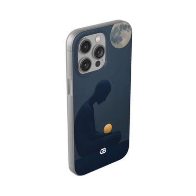 Obsidian Lunar Orb · Soft Phone Case for iPhone