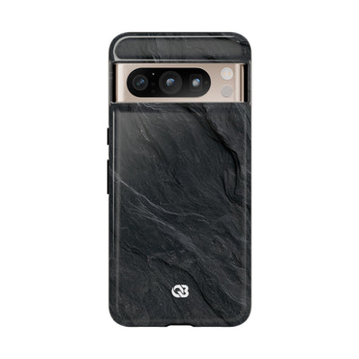 Dark Slate Strata · Tough Phone Case for Pixel ·  Black