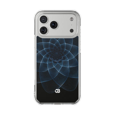 Blue Impact MagSafe Phone Case for iPhone - Cobalt Geometric Bloom