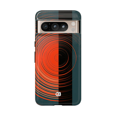 Teal Tough Phone Case for Google Pixel - Burnt Slate Radial