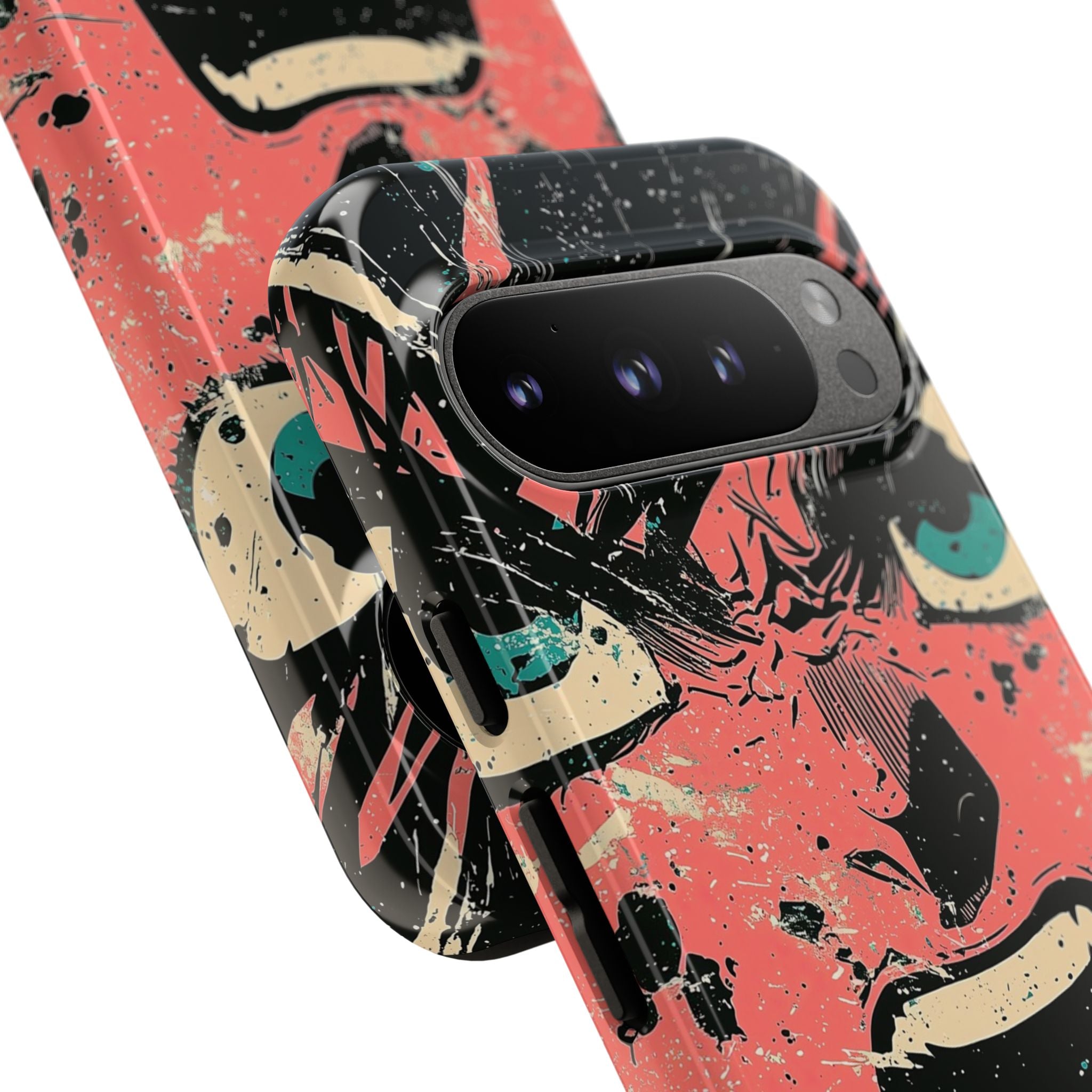 Schreiendes Gesicht Pink Google Pixel 9 Pro Case - Tough