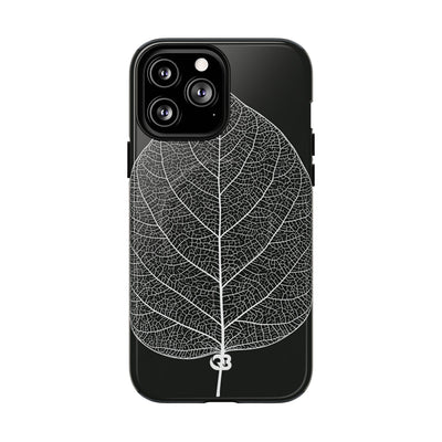 Monochrome Leaf Skeleton · Tough 2.0 Magnetic Phone Case for iPhone · Black