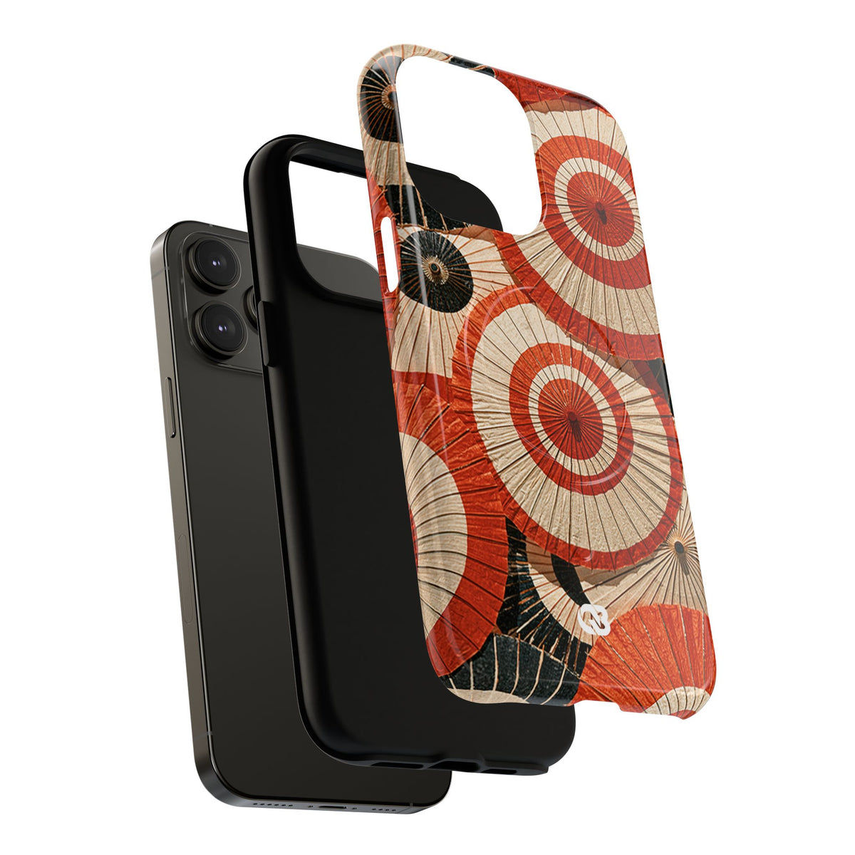 Vermilion Wagasa Motif · Tough 2.0 Magnetic Phone Case for iPhone · Red