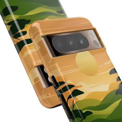 Verdant Horizon Sun · Tough Phone Case for Google Pixel