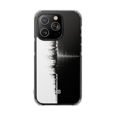 Black Impact MagSafe Phone Case for iPhone - Static Signal Split
