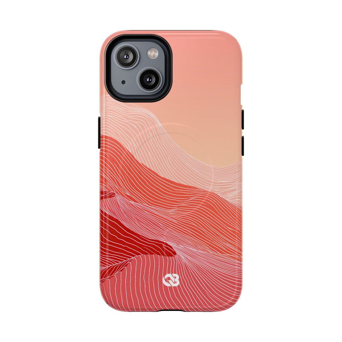 Coral Ridge Contours · Tough 2.0 Magnetic Phone Case for iPhone · Red