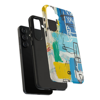 Azure Urban Scribble · Tough Phone Case for Samsung