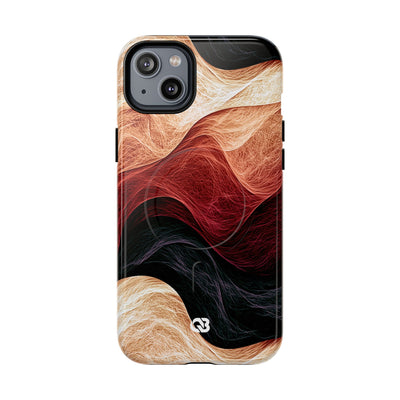 Ember Wave Dispersion · Tough 2.0 Magnetic Phone Case for iPhone · Red