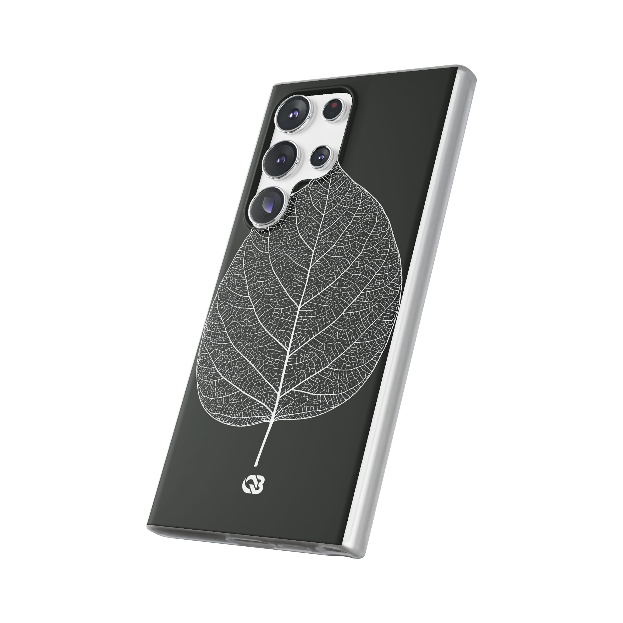 Black Lite Phone Case for Samsung - Bleached Leaf Lattice