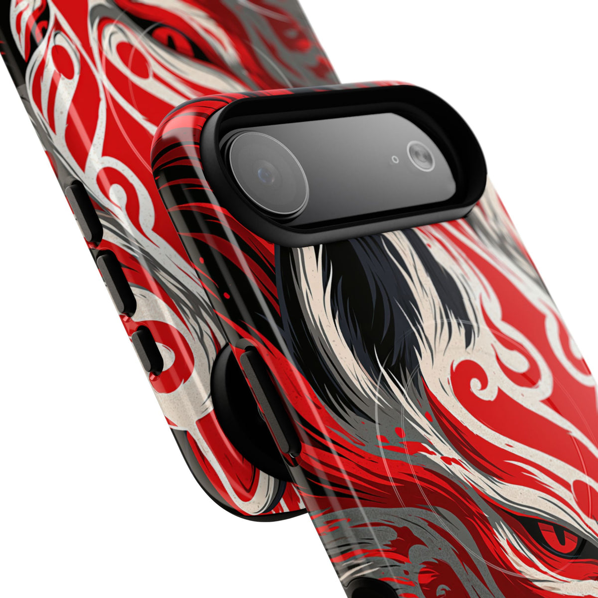 Crimson Kitsune Spirit · Tough 2.0 Magnetic Phone Case for iPhone · Red