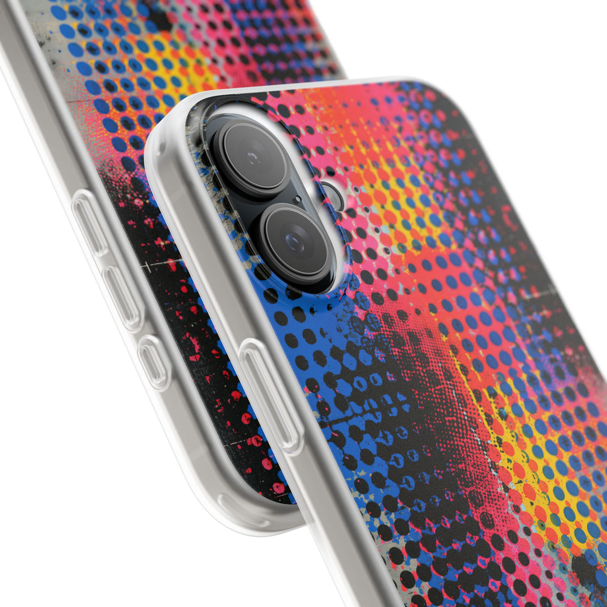 Chromatic Halftone Grid · Lite Phone Case for iPhone ·  Blue