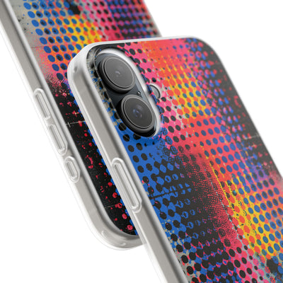 Chromatic Halftone Grid · Lite Phone Case for iPhone ·  Blue