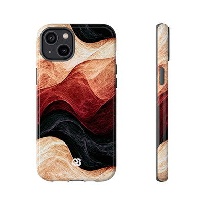 Ember Wave Dispersion · Tough Phone Case for iPhone · Red